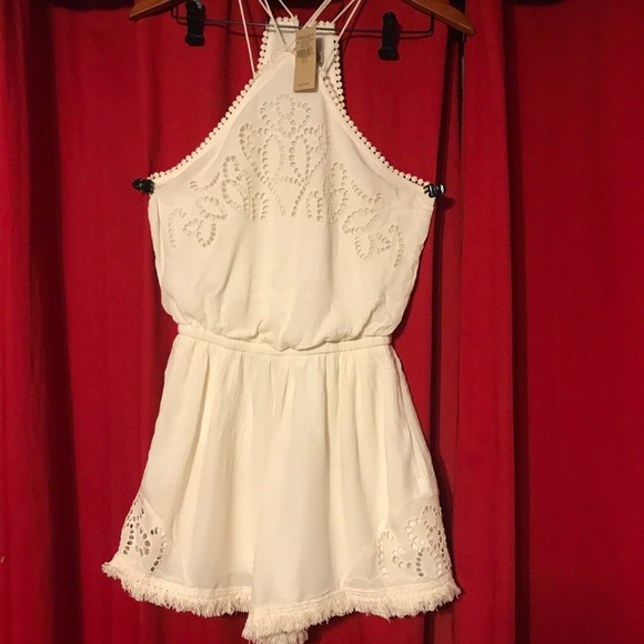 White romper BNWT